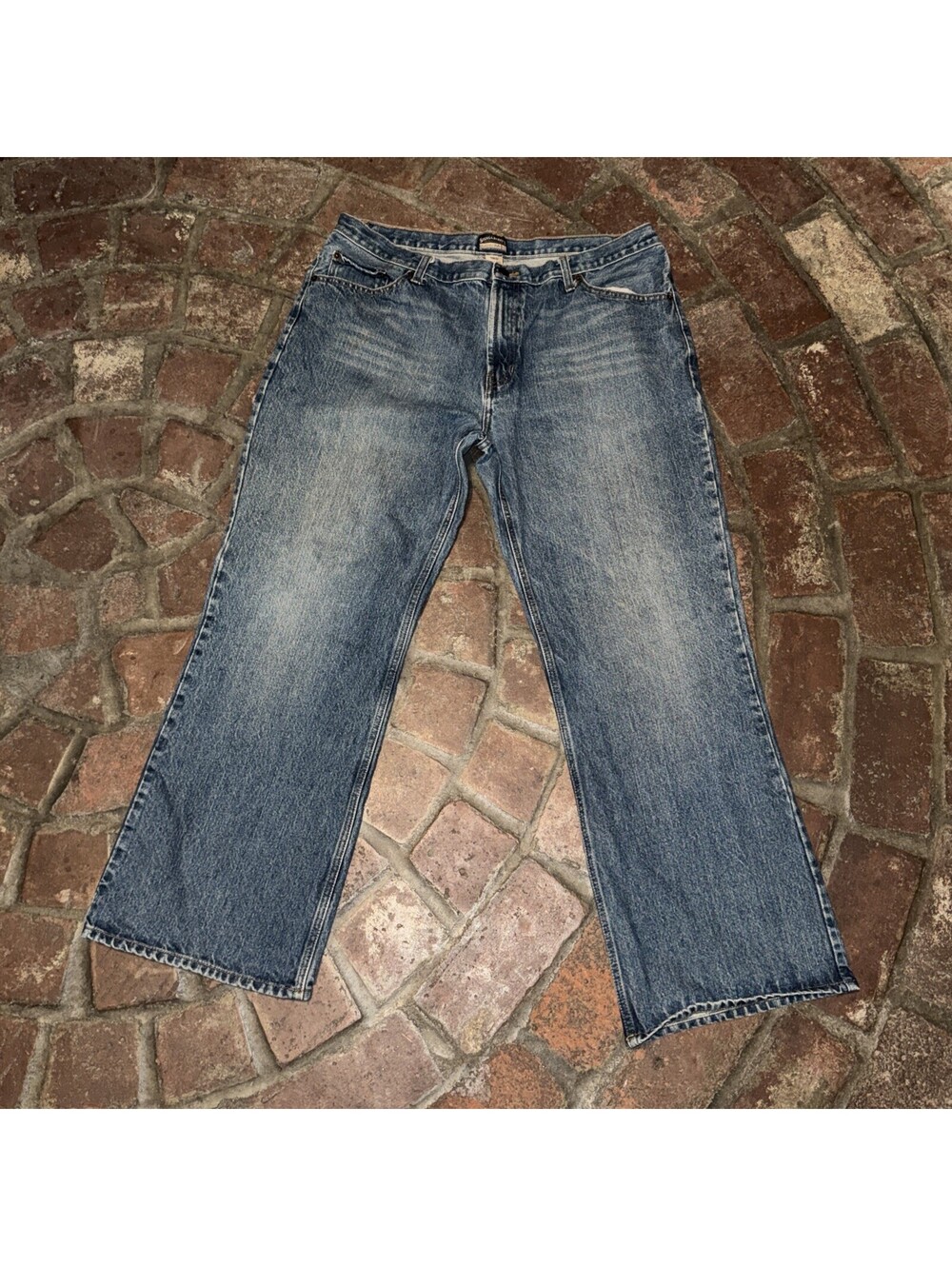 Steve & Barry’s Men's Classic Wide-Leg Blue Denim Jeans W38 x L30 VTG Style 90s